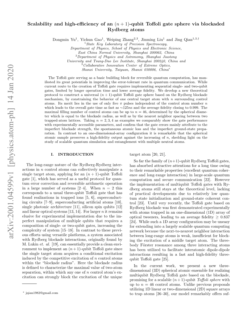 Scalability and High-Efficiency of an $(N+ 1) $-Qubit Toffoli Gate Sphere