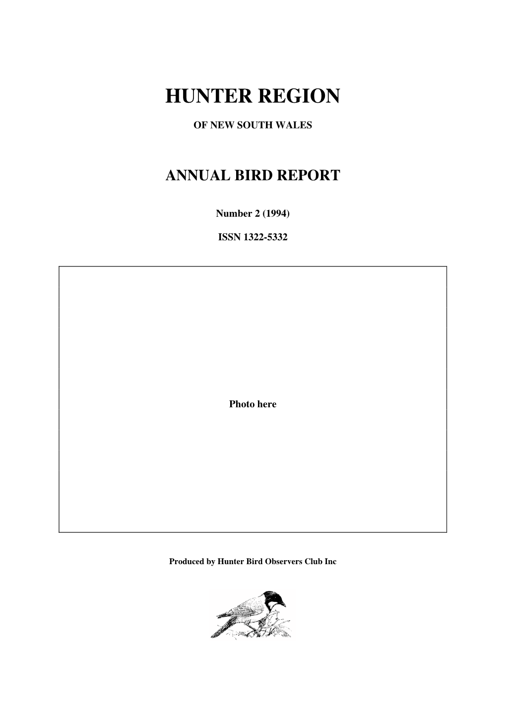 1994 HBOC Bird Report