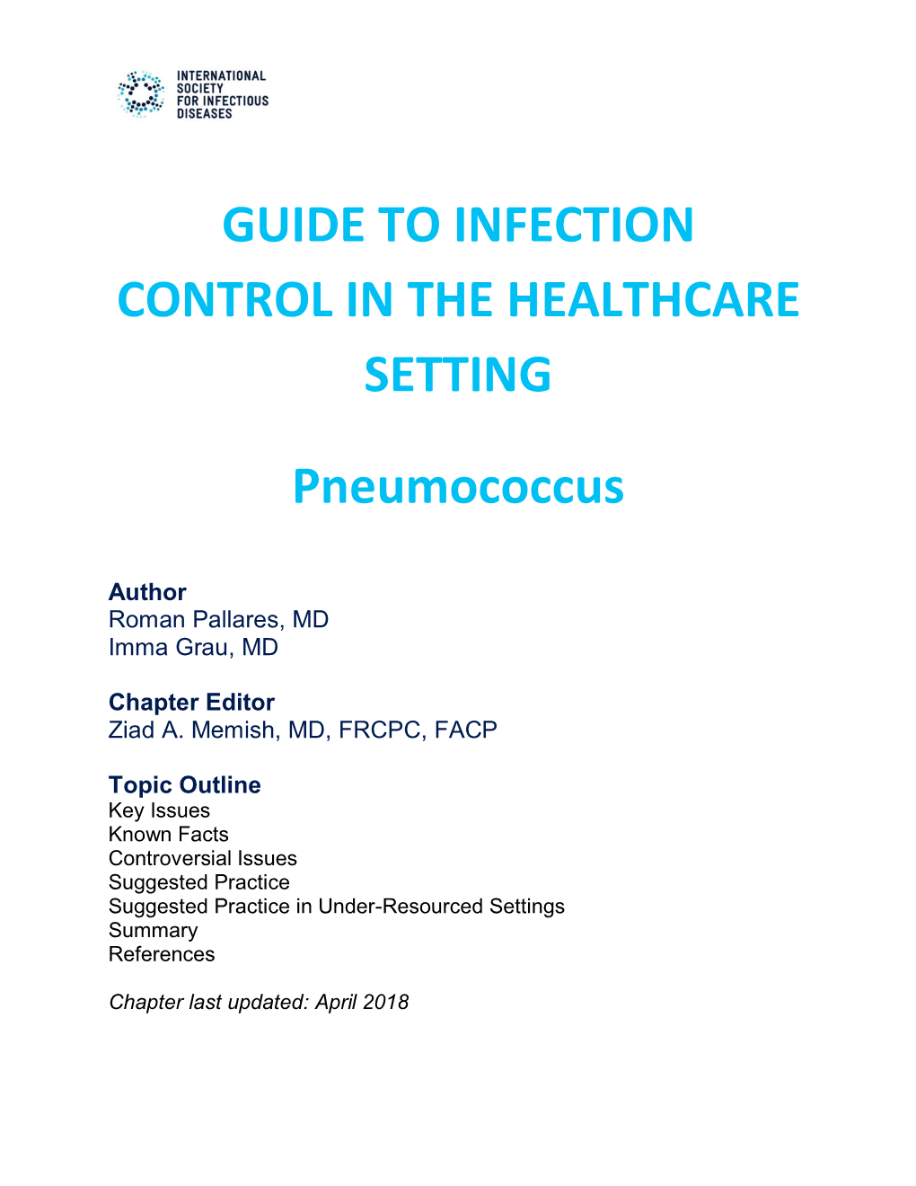 Guide to Infection Control in the Healthcare Setting