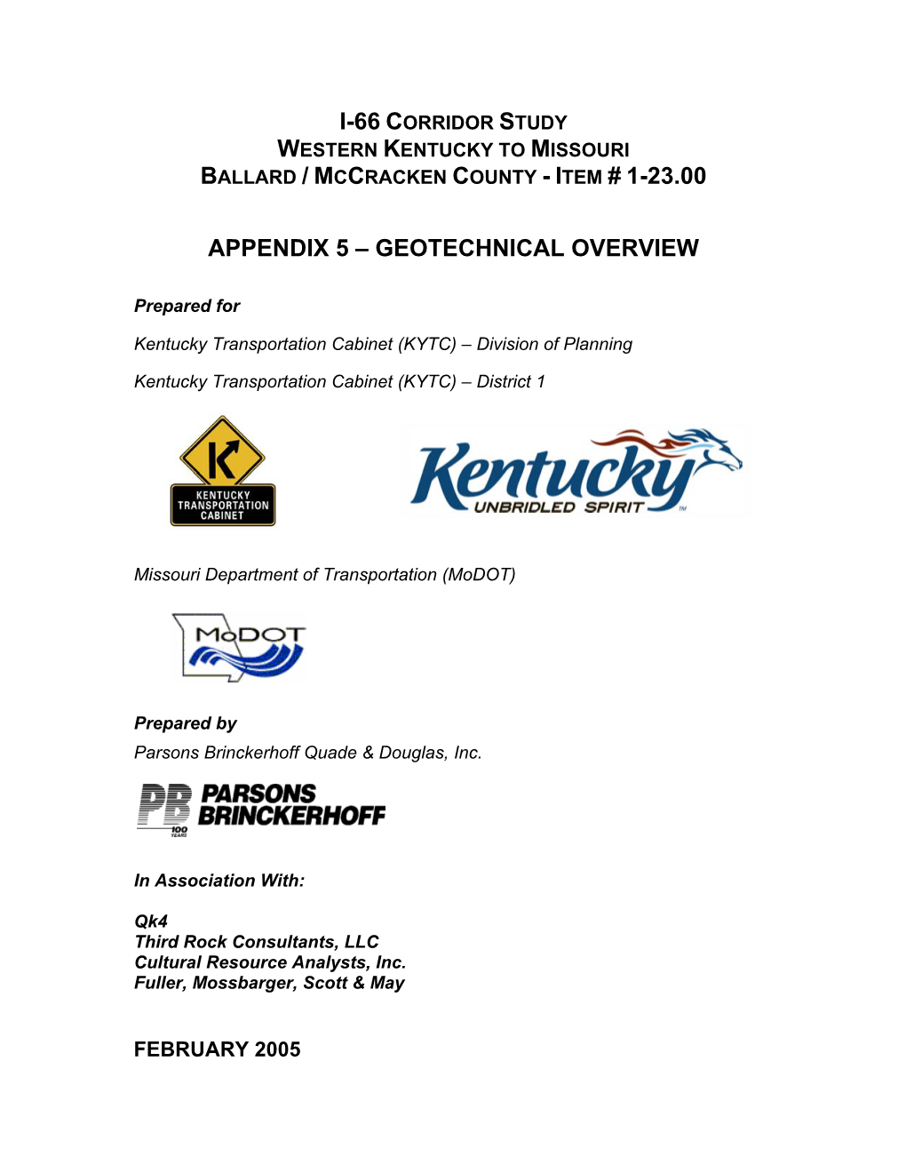 Geotechnical Overview