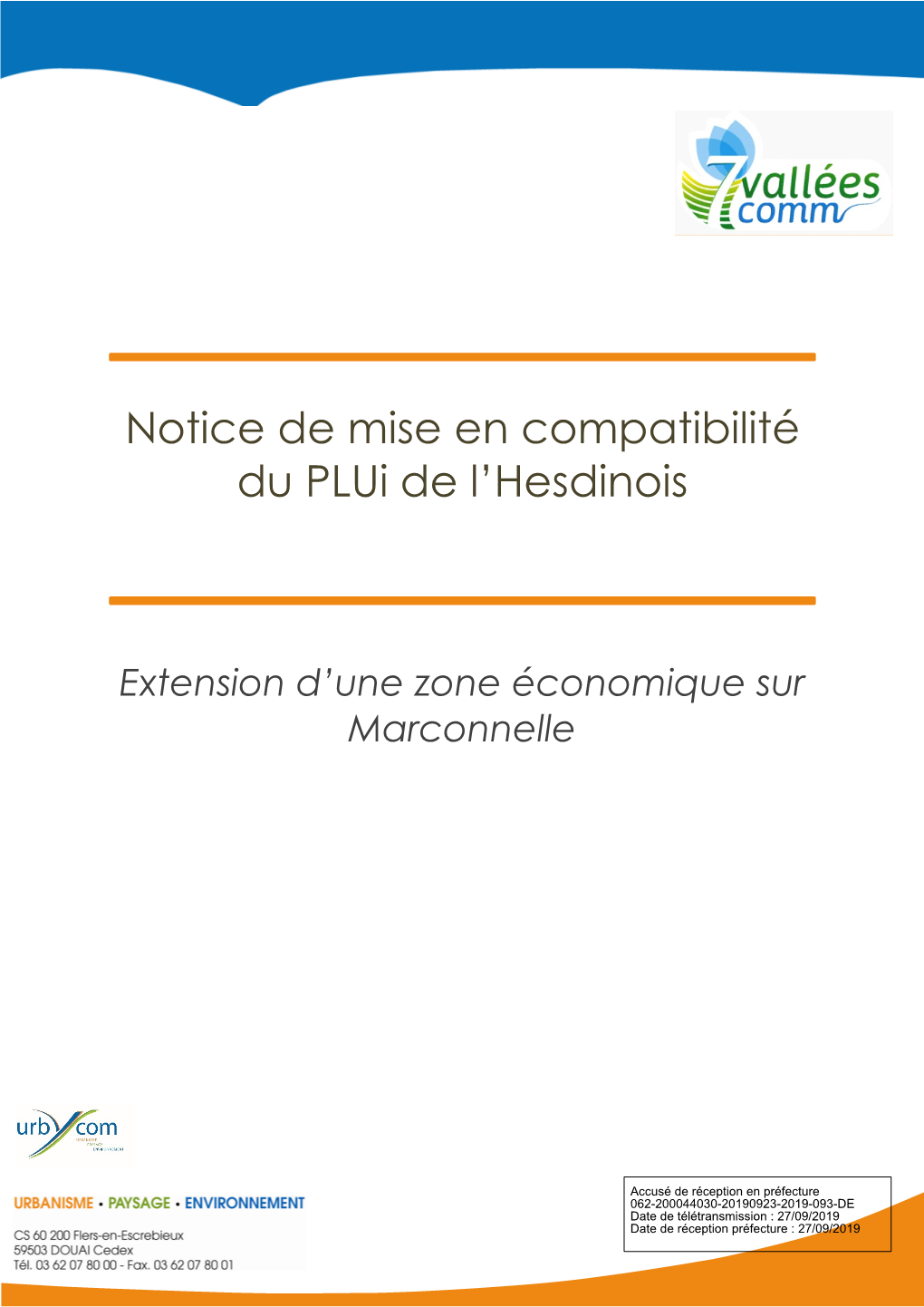 Notice De Mise En Compatibilité Du Plui De L'hesdinois