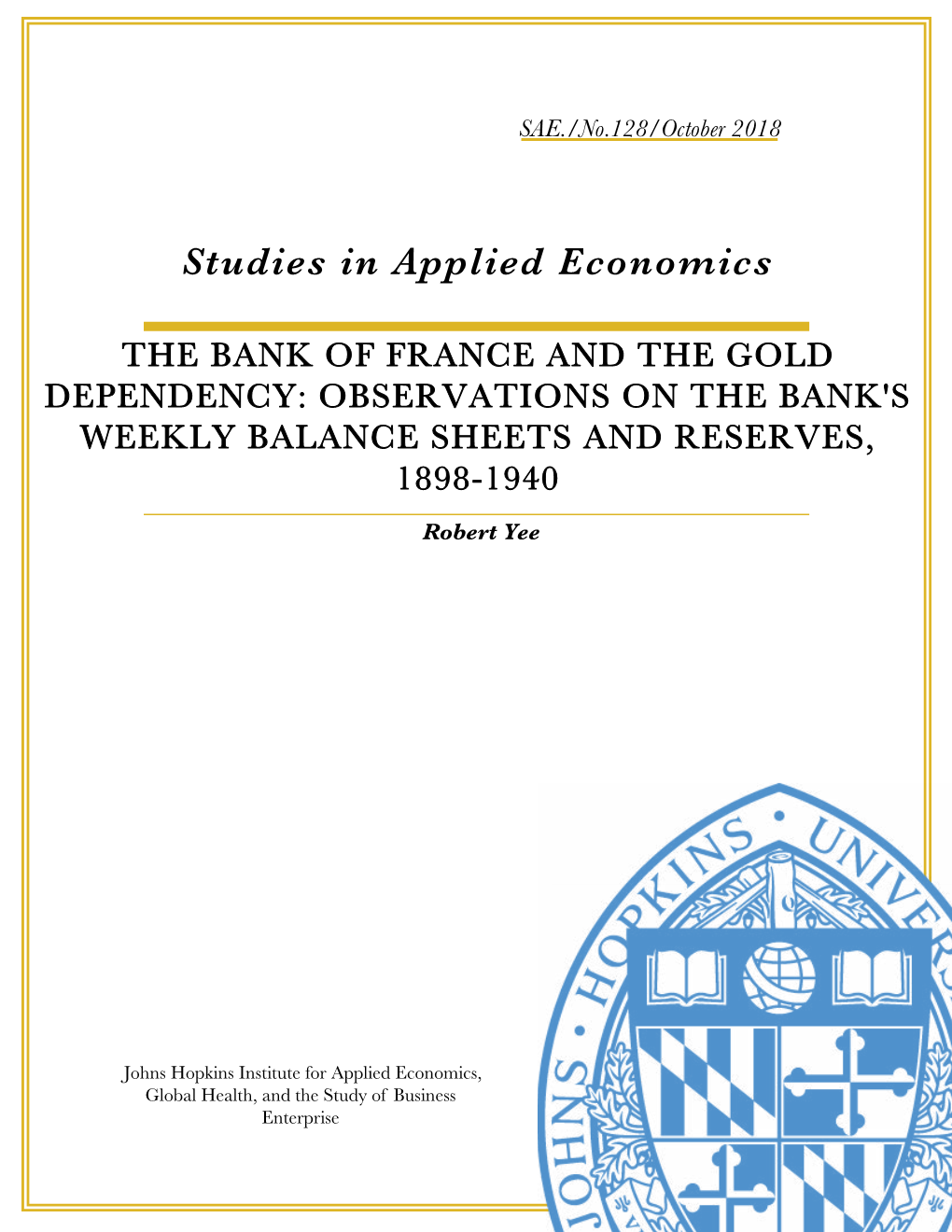 Studies in Applied Economics