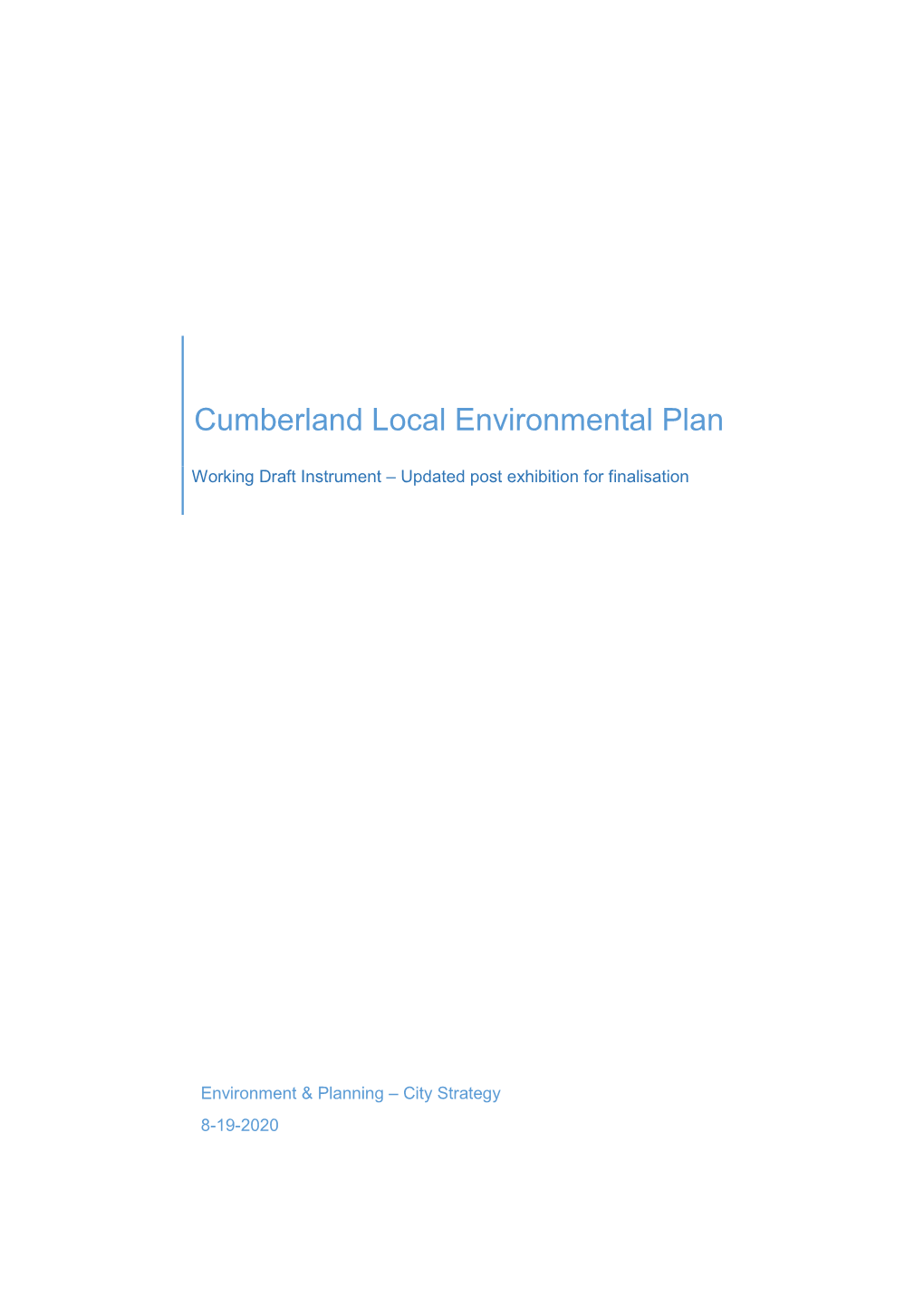 Cumberland Local Environmental Plan