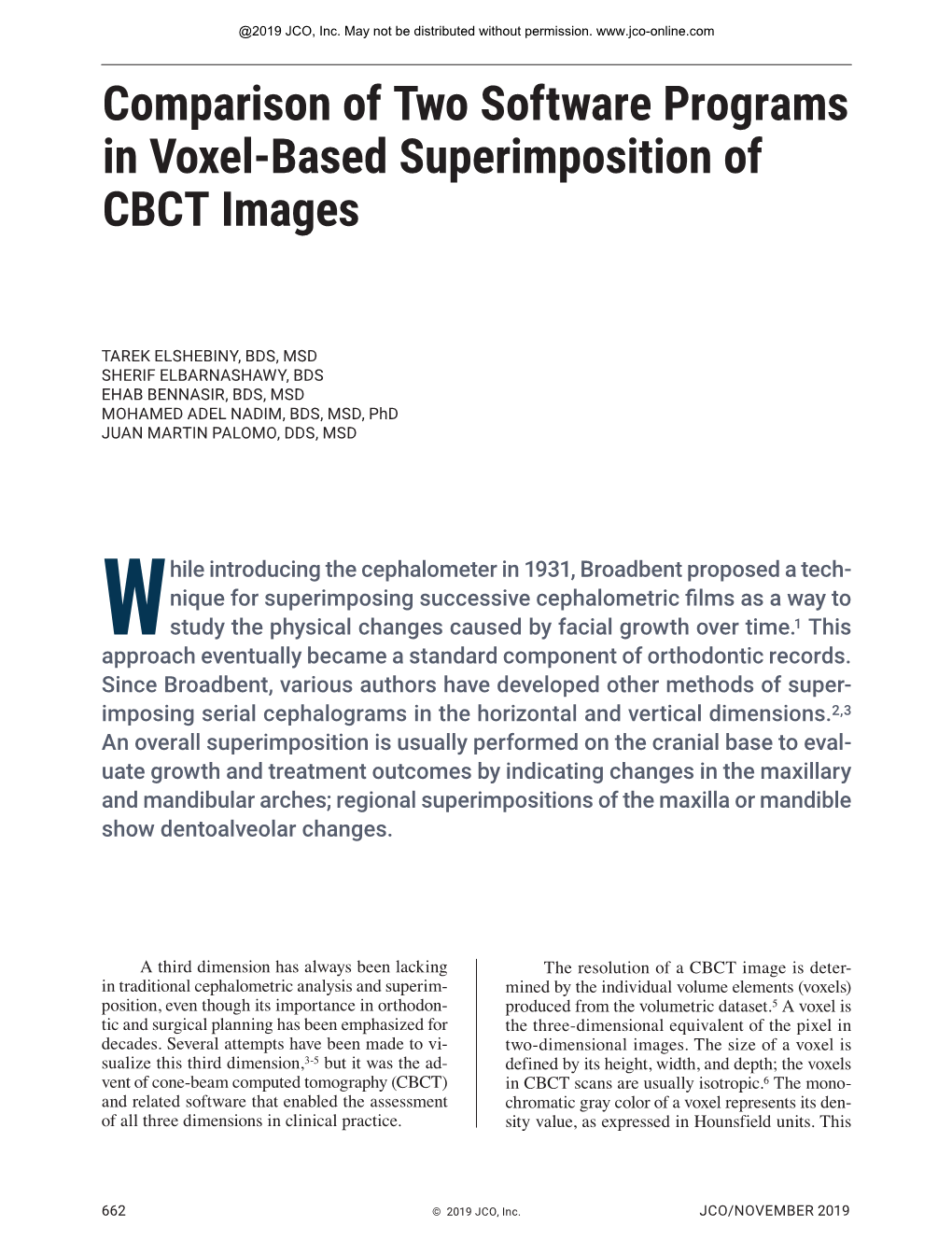 Comparison of Two Software Programs in Voxel-Based Superimposition of CBCT Images