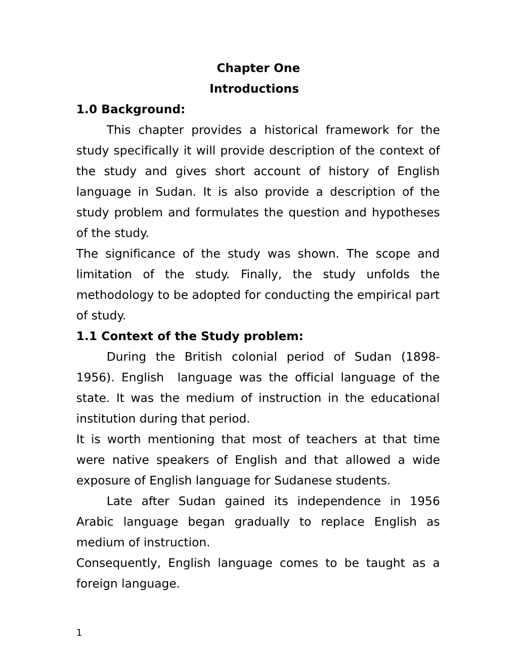 This Chapter Provides a Historical Framework For