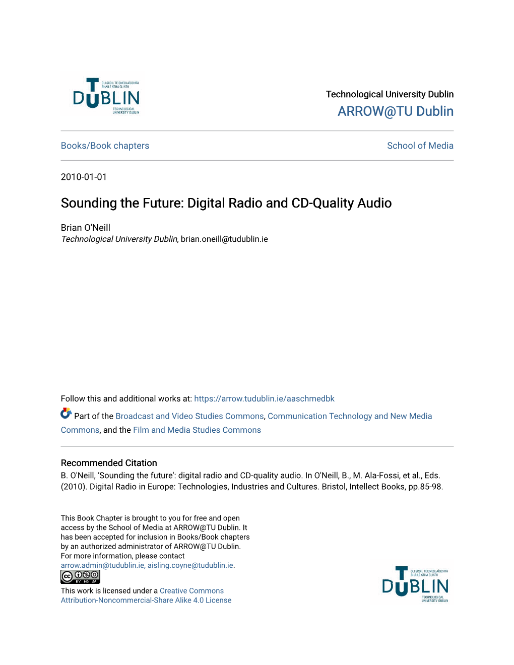 Digital Radio and CD-Quality Audio