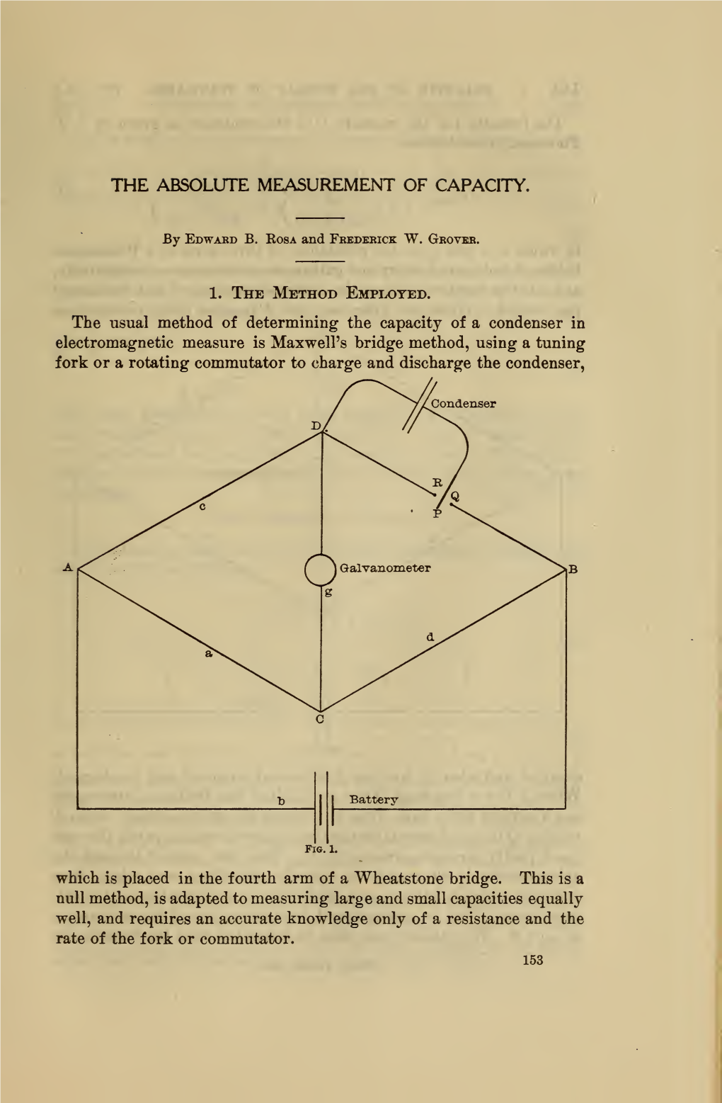 The Absolute Measurement of Capacity