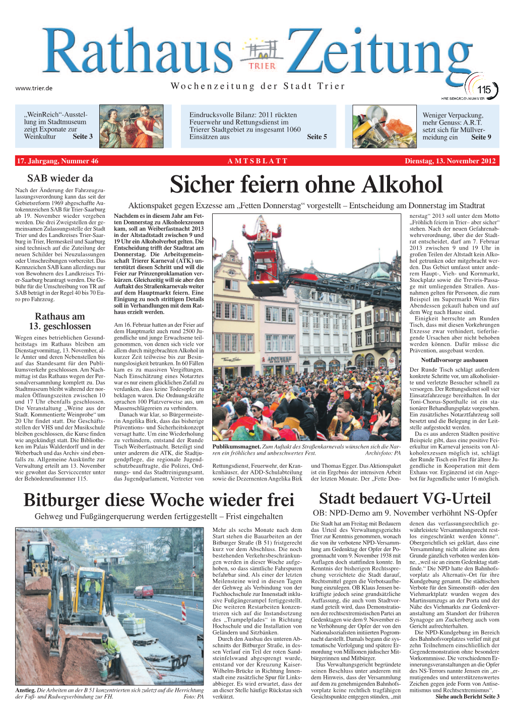 Wochenzeitung Der Stadt Trier