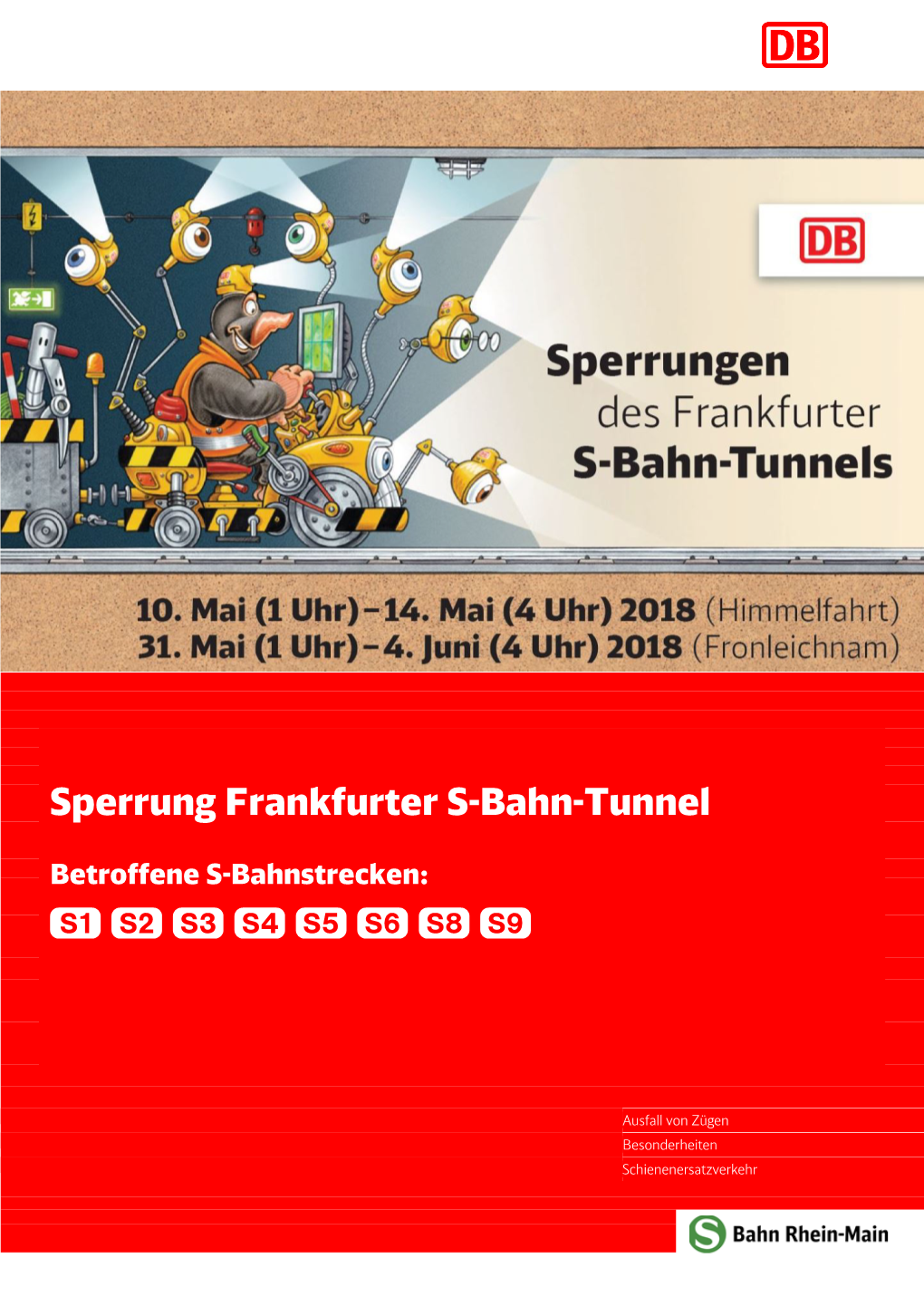Sperrung Frankfurter S-Bahn-Tunnel