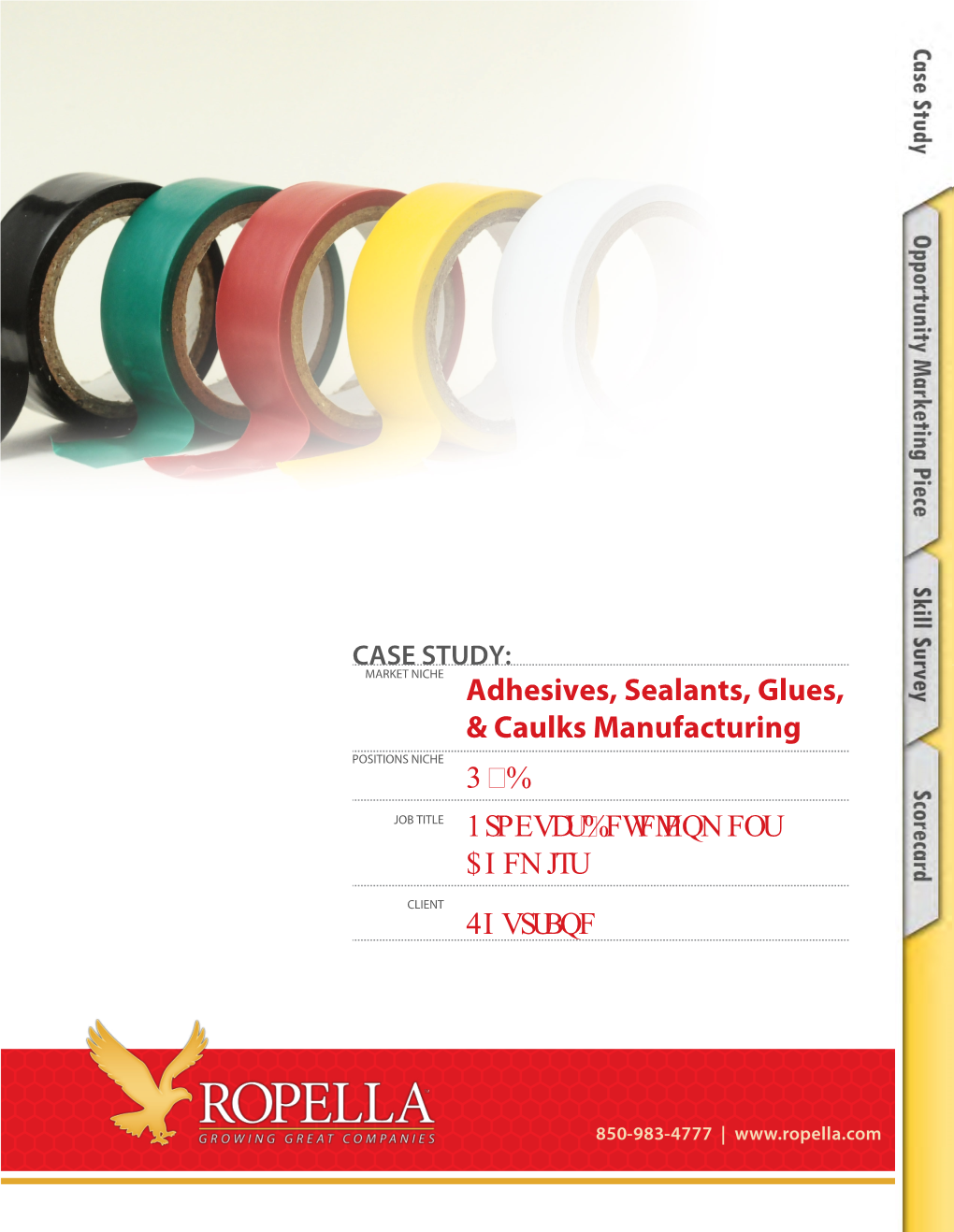 Adhesives, Sealants, Glues, & Caulks Manufacturing 3 % 4IVSUBQF