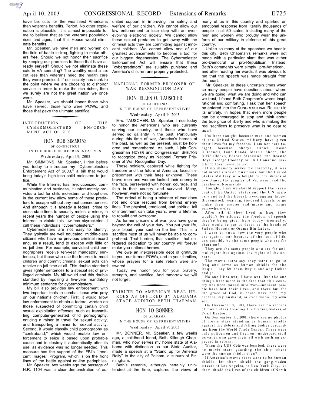 CONGRESSIONAL RECORD— Extensions Of