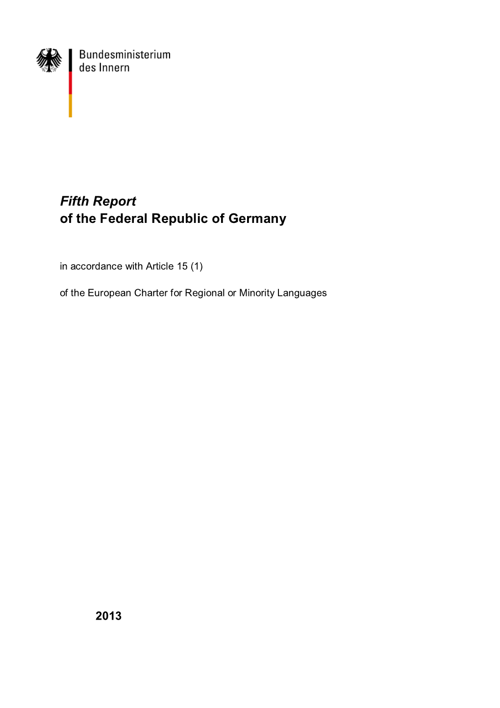 Fifth Report of the Federal Republic of Germany