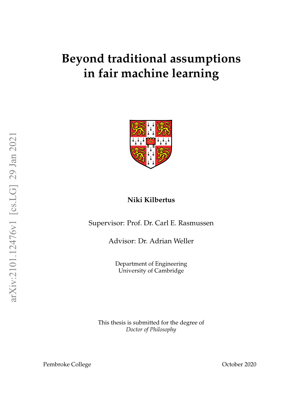 Beyond Traditional Assumptions in Fair Machine Learning