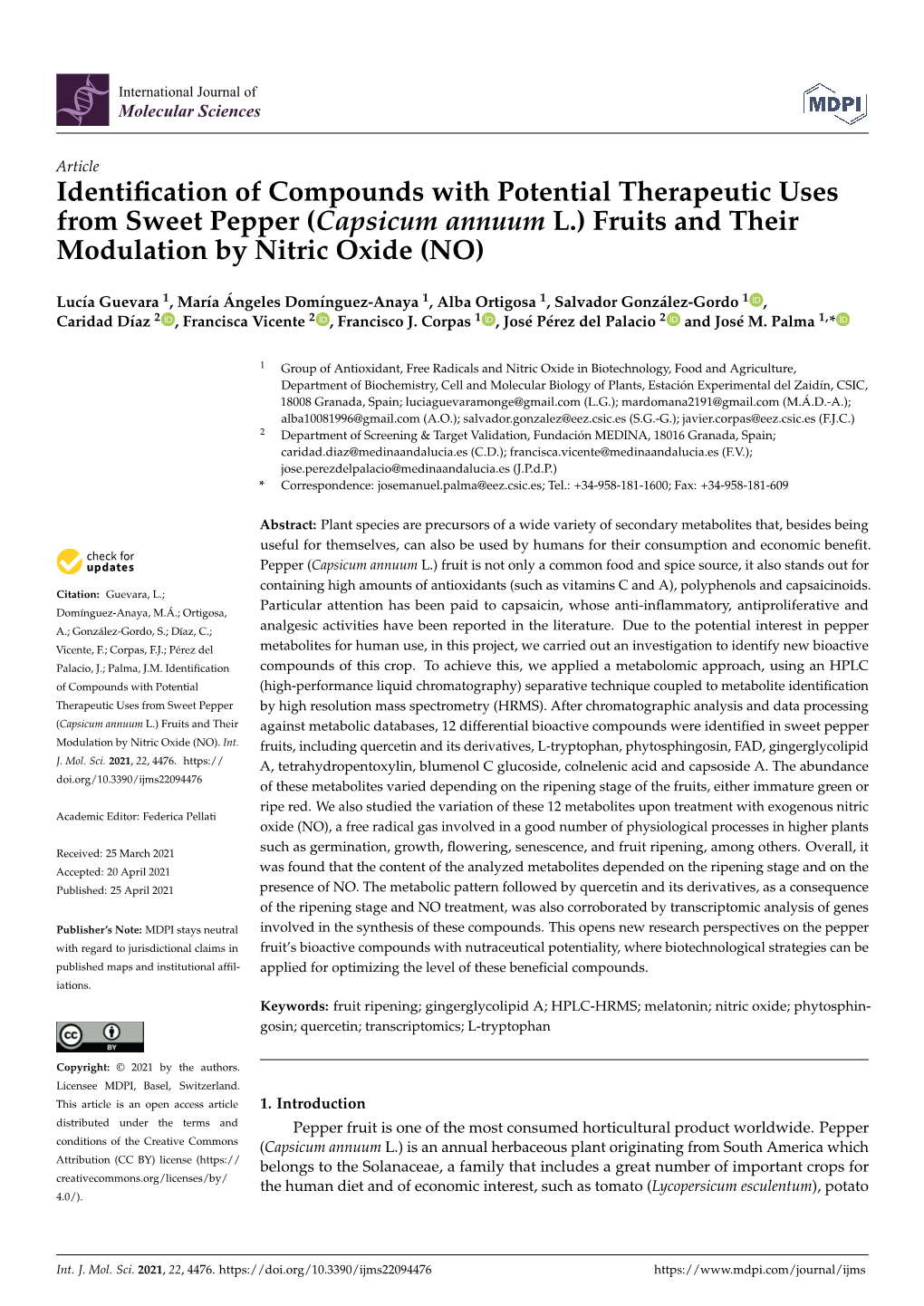 Identification of Compounds with Potential Therapeutic Uses From