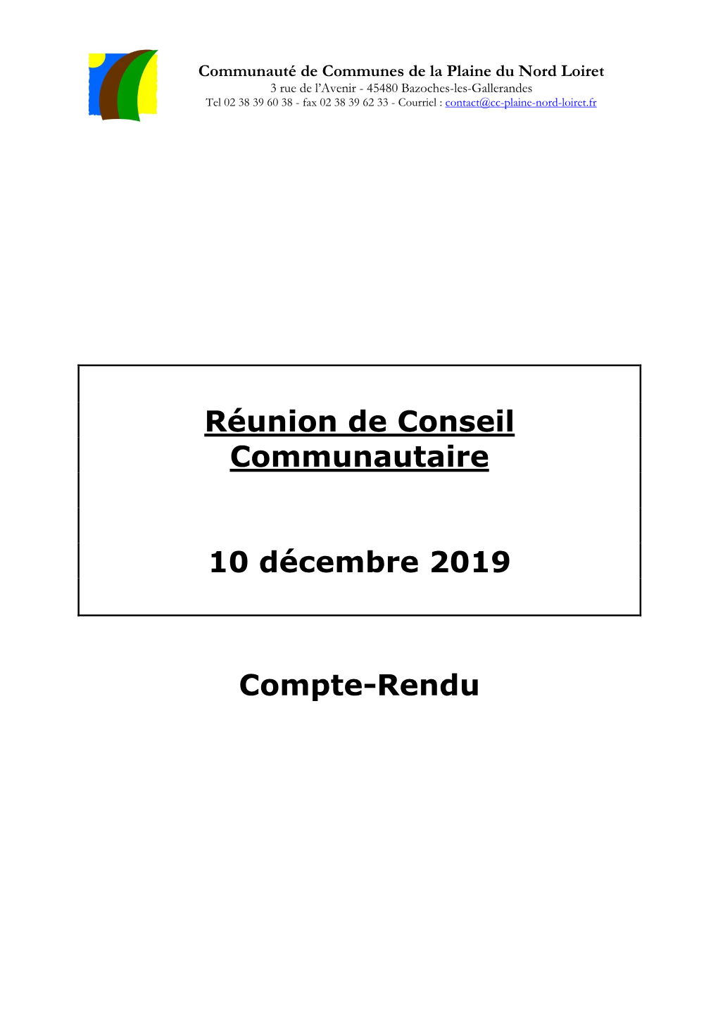 Compte Rendu Du 10 Décembre (559Ko)