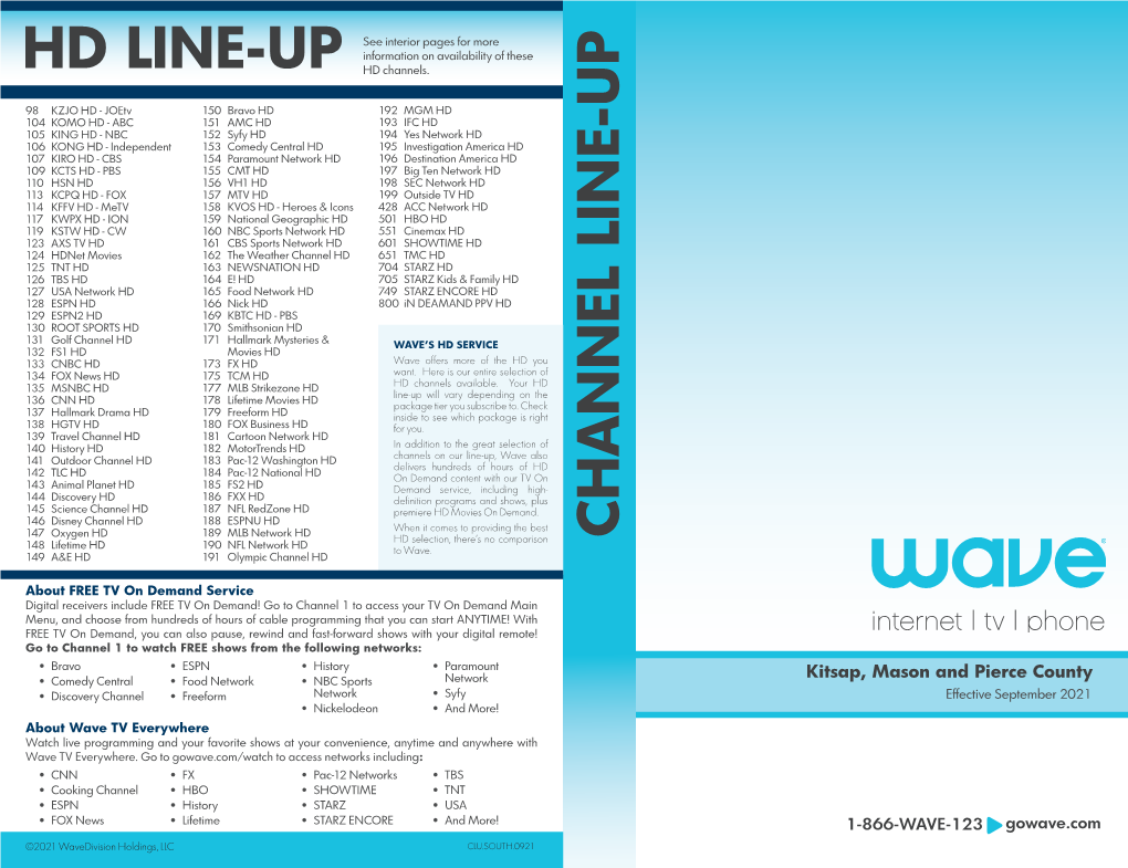 Channel Line-Up