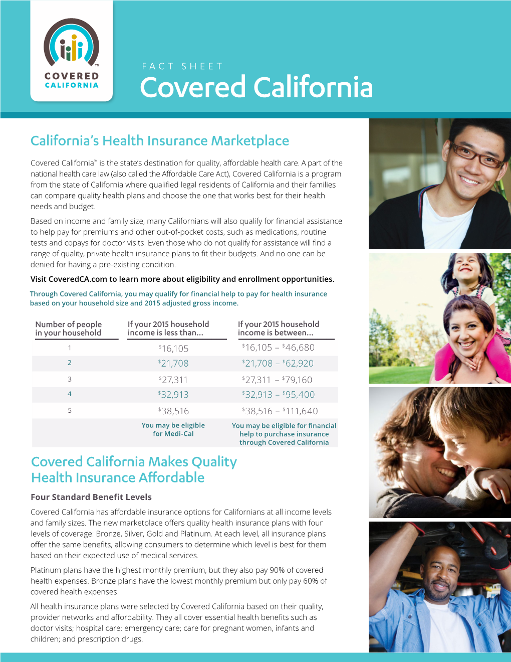 Covered California "Fact Sheet"