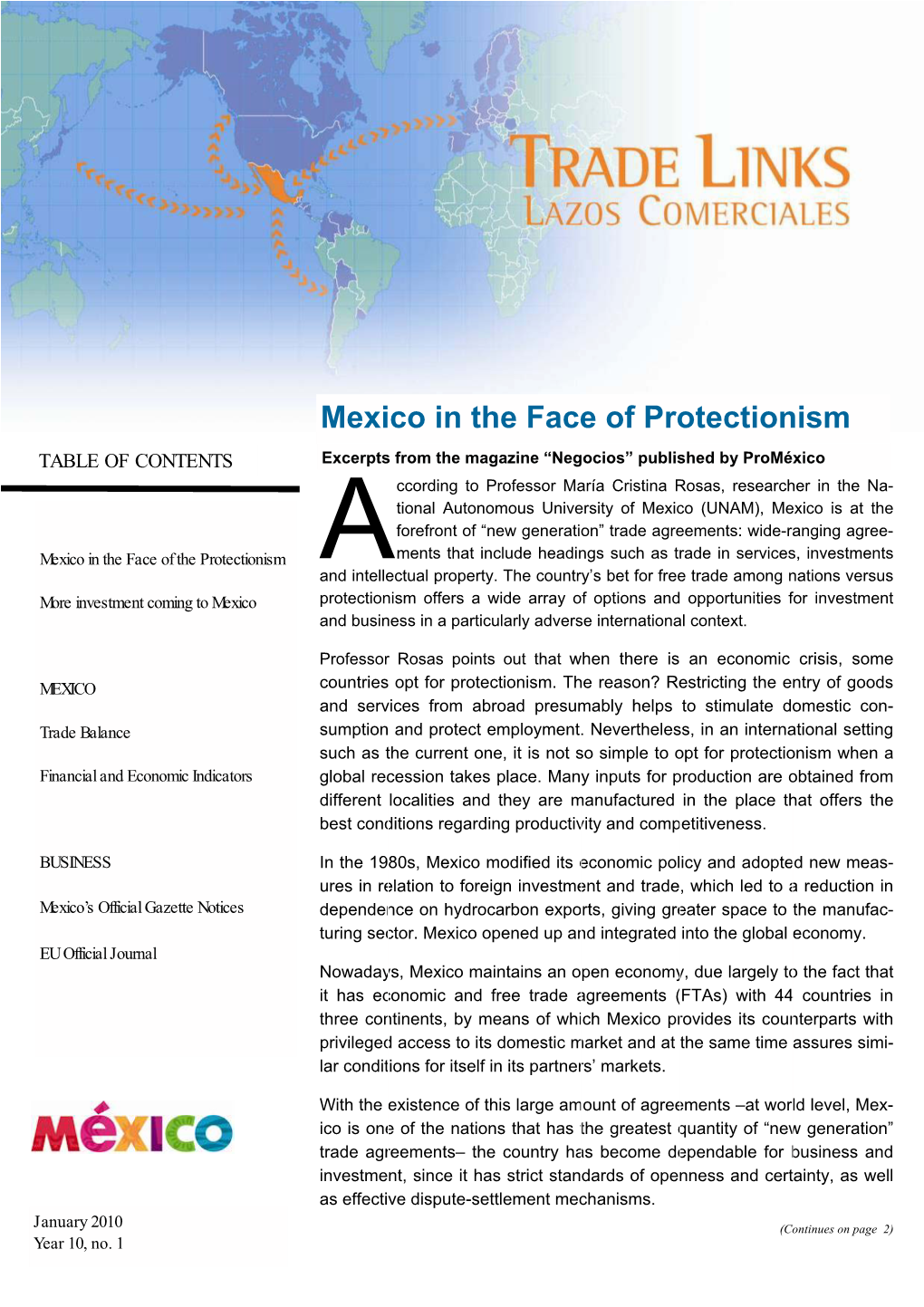 Mexico in the Face of Protectionism