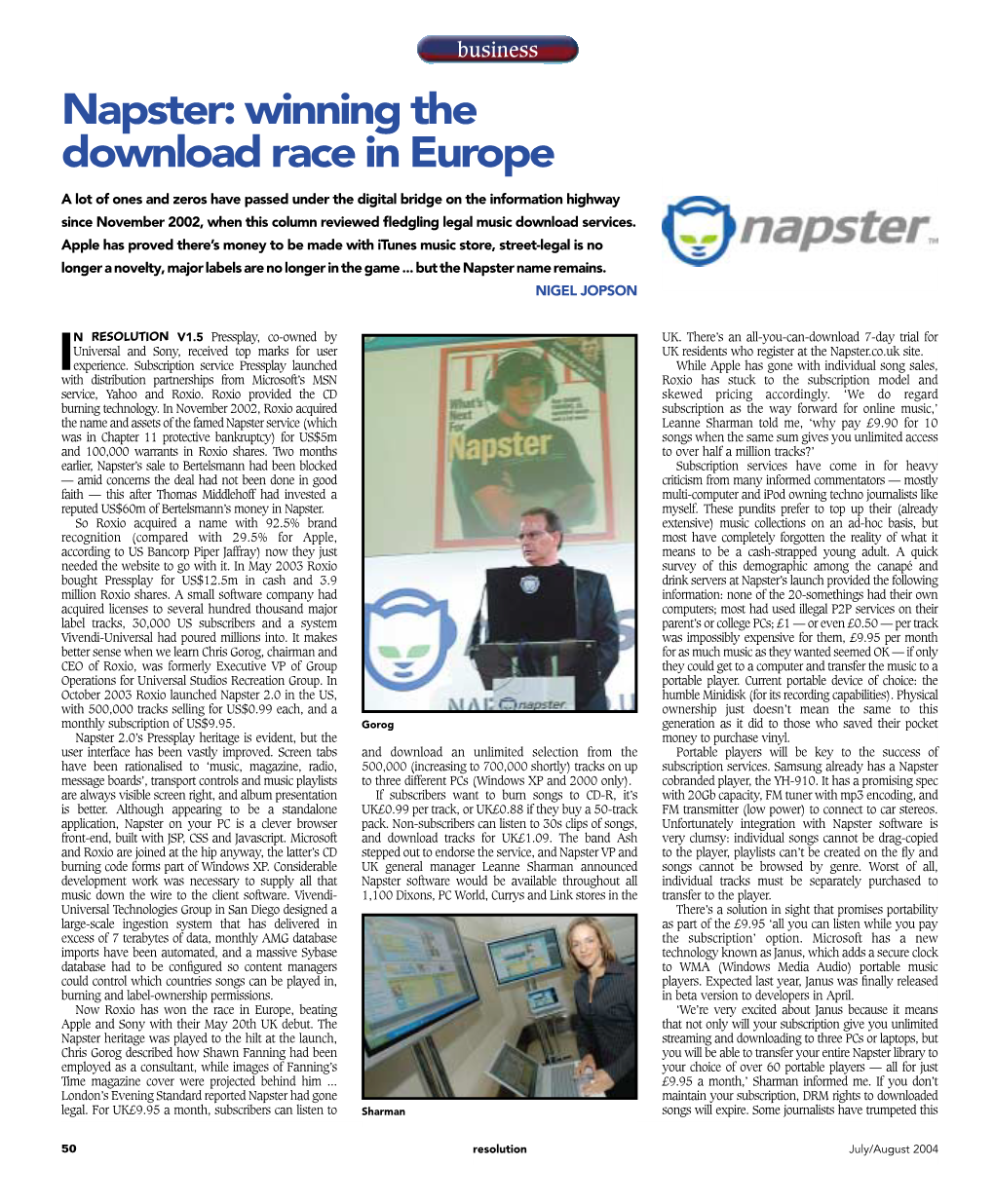 Napster: Winning the Download Race in Europe