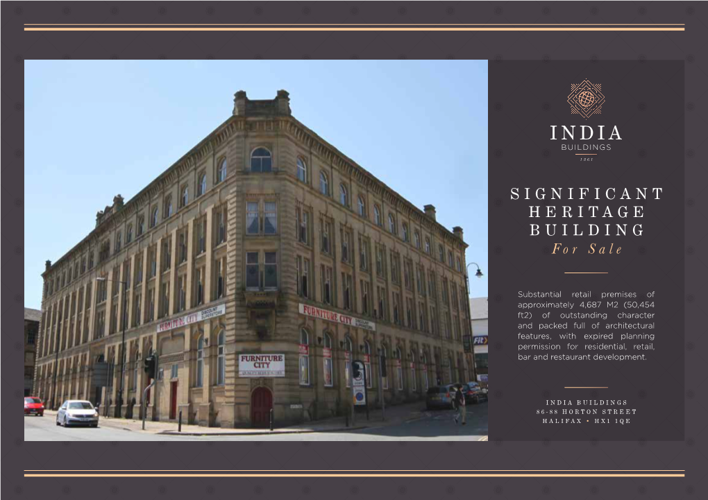 SIGNIFICANT HERITAGE BUILDING for Sale