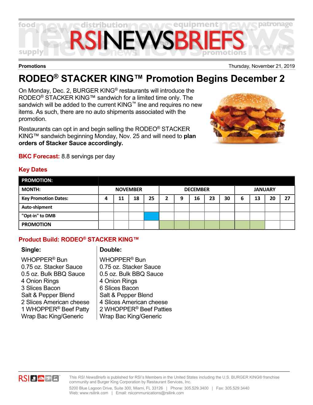 RODEO® STACKER KING™ Promotion Begins December 2 on Monday, Dec