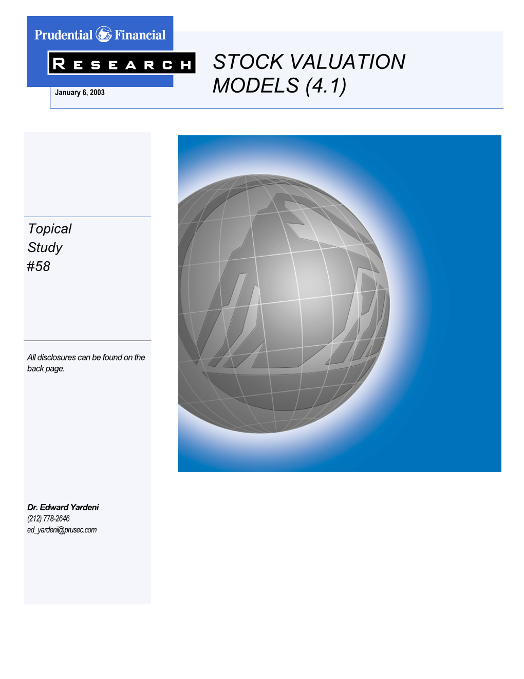 Stock Valuation Models (4.1)