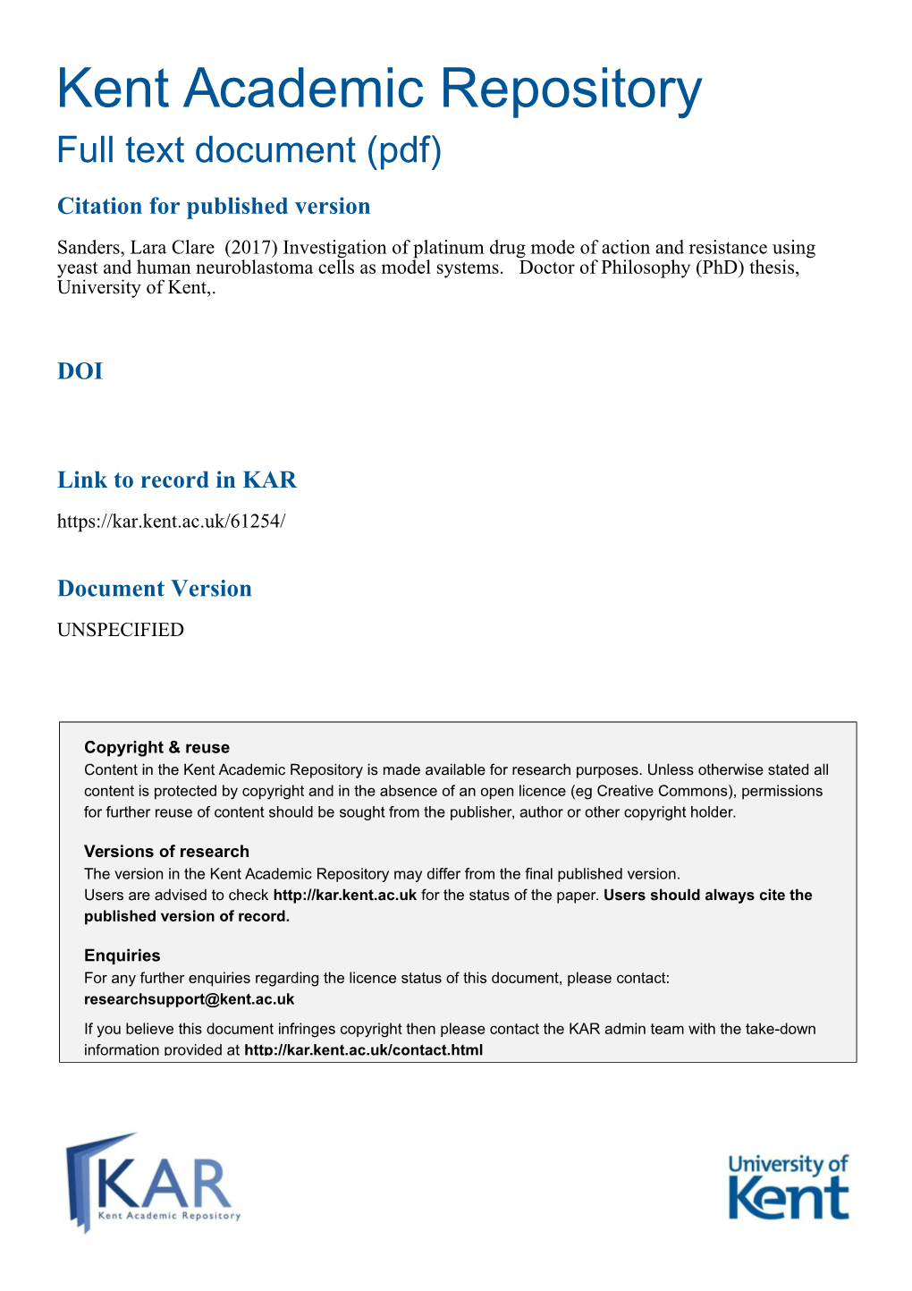 Kent Academic Repository Full Text Document (Pdf)