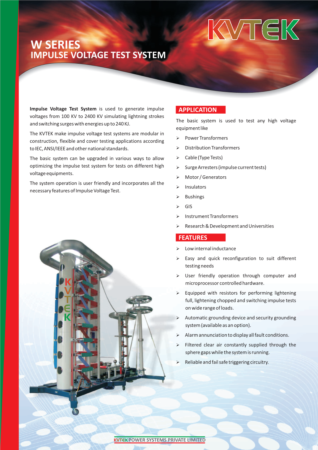 W Series Impulse Voltage Test System