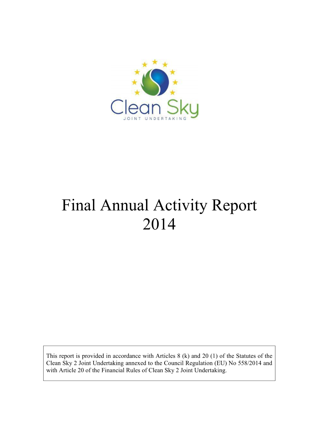 Final Annual Activity Report 2014