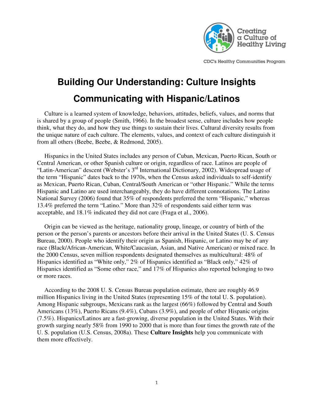 Communicating with Hispanic/Latinos