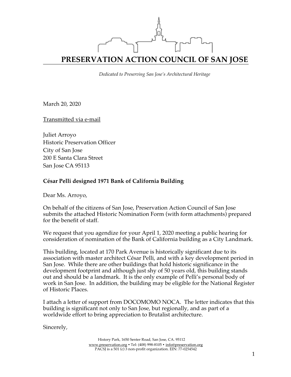 Preservation Action Council of San Jose