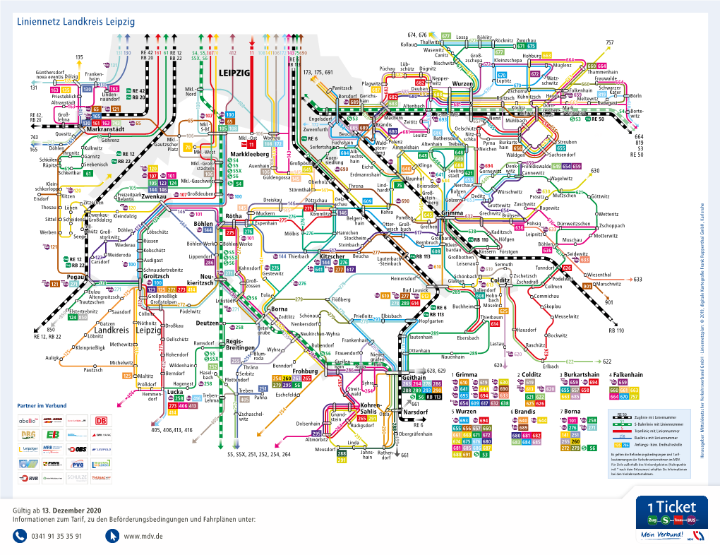 Liniennetz Landkreis Leipzig