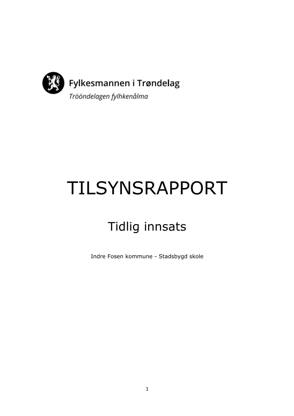 Endelig Rapport Indre Fosen Kommune 1.Pdf