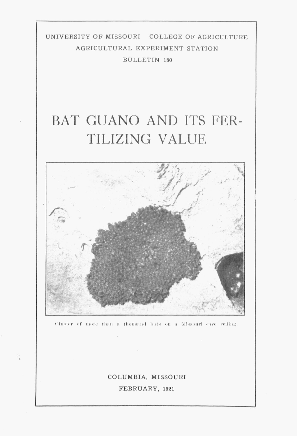 BAT Gljano and ITS FER­ TILIZING VALUE