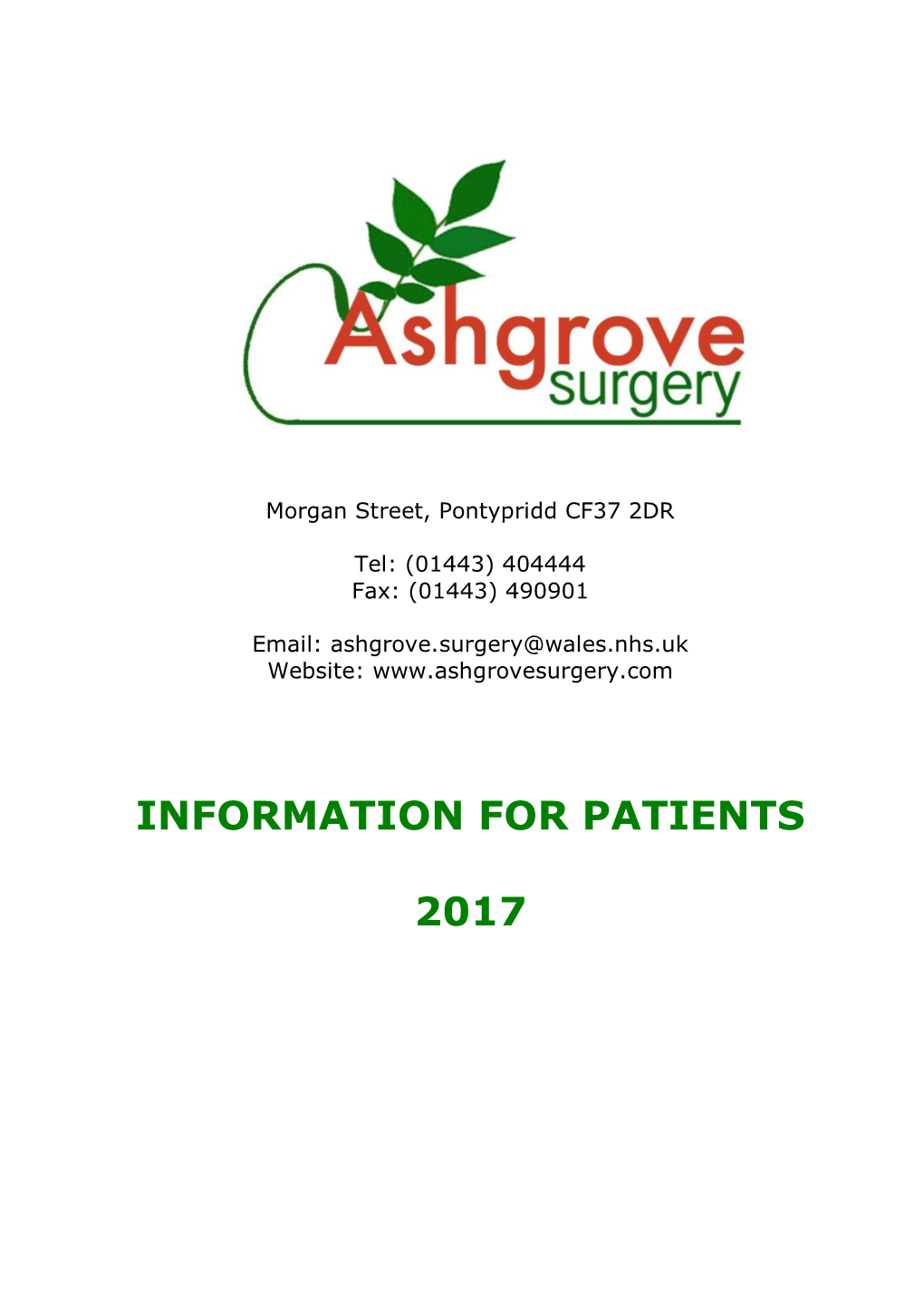 Information for Patients 2017