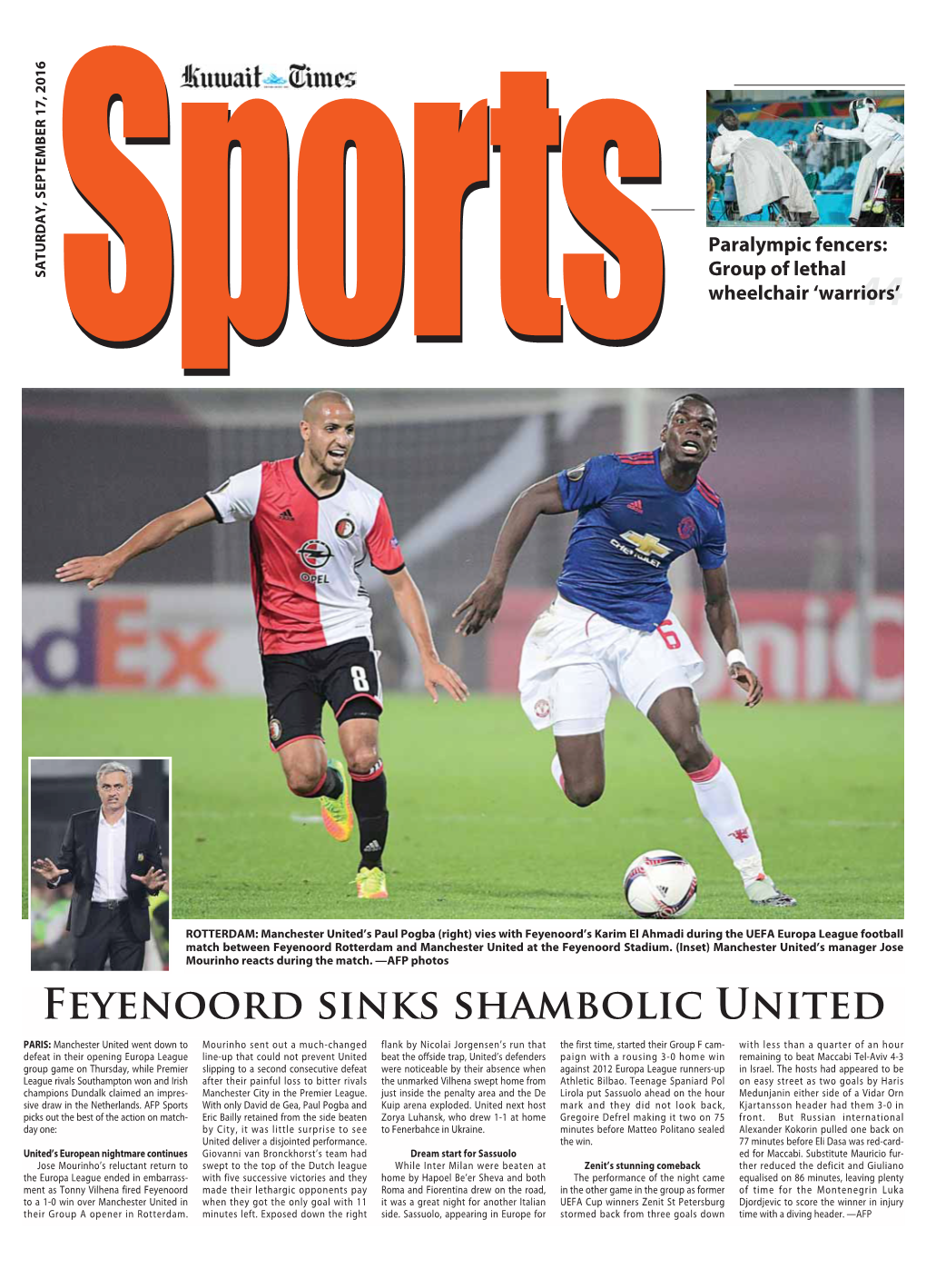 Feyenoord Sinks Shambolic United