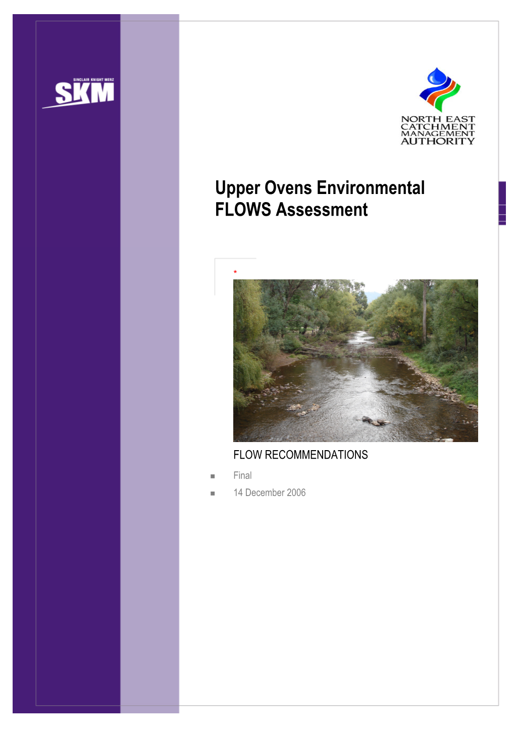 Upper Ovens Environmental FLOWS Assessment
