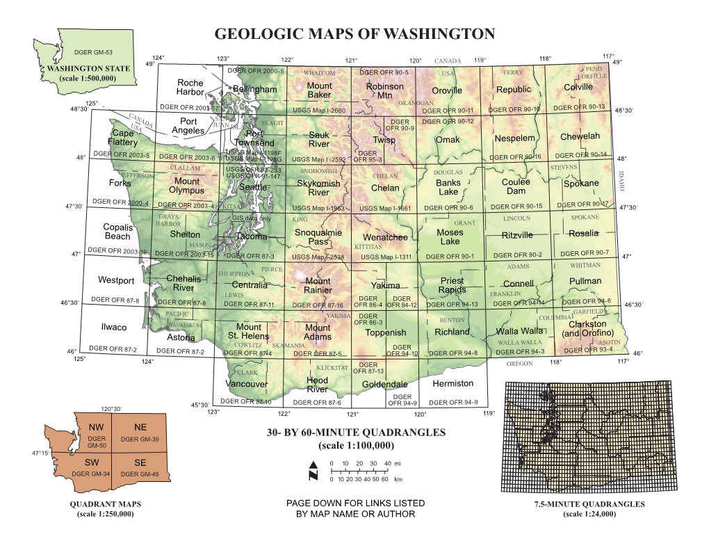 Geologic Maps of Washington