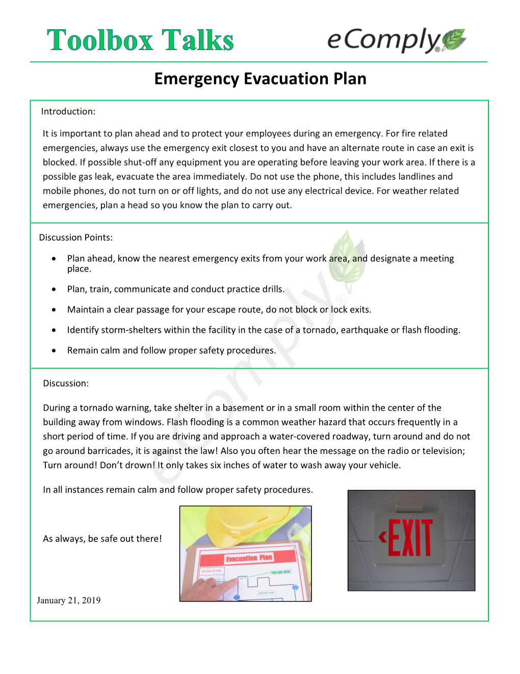 Emergency Evacuation Plan