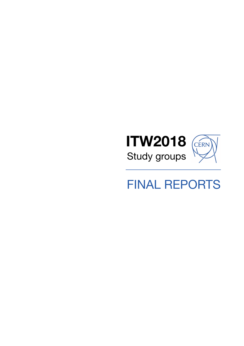 ITW2018 Study Groups