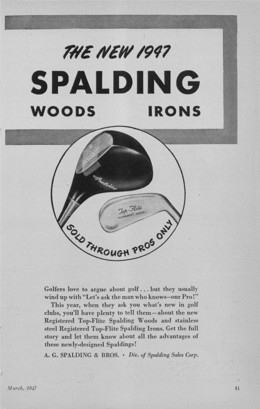 Spalding Woods Irons
