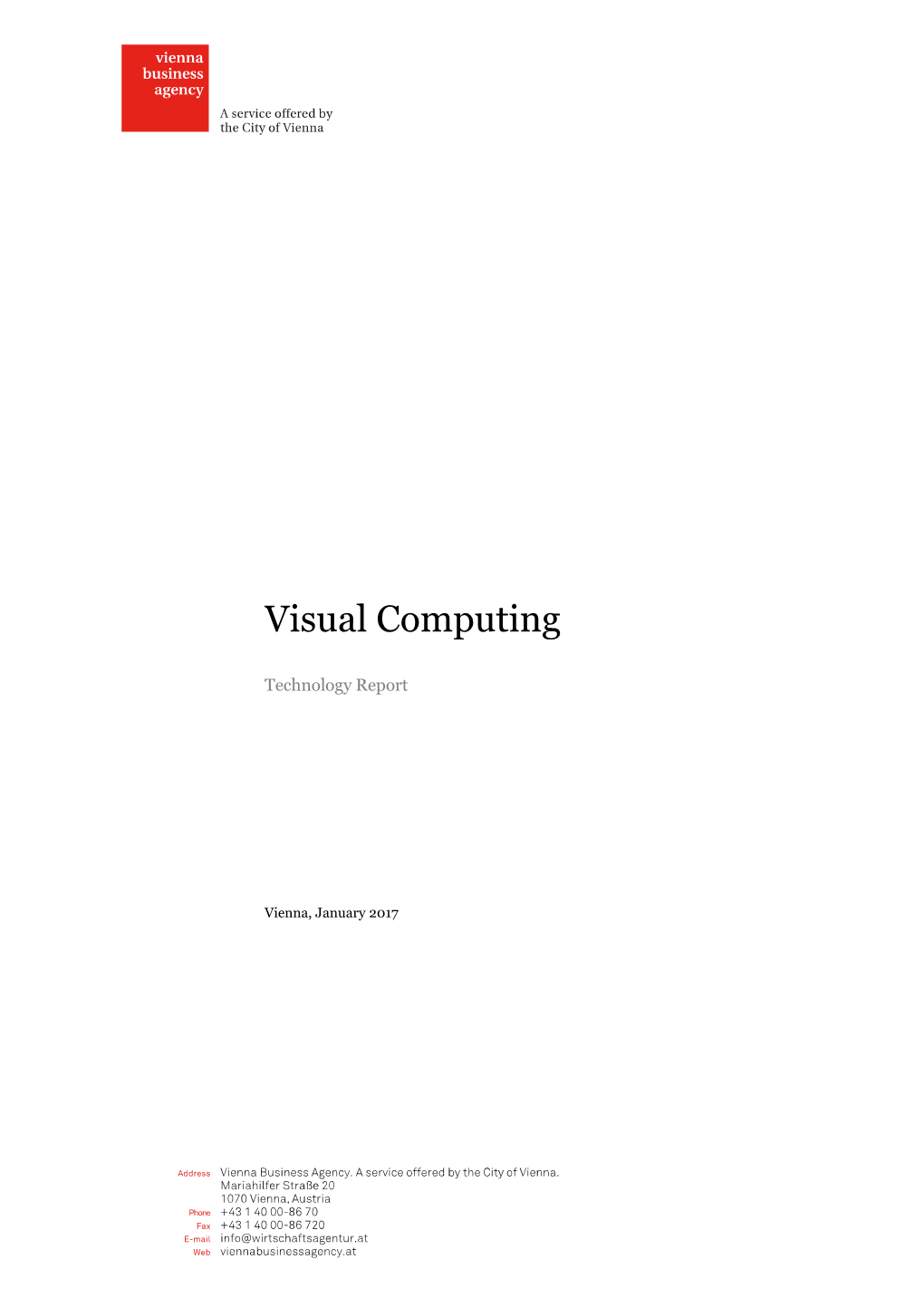 Technology-Report Visual Computing