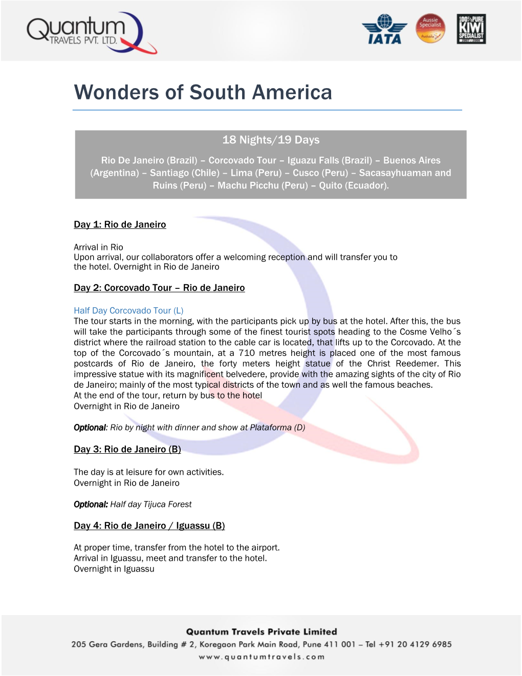 Wonders of South America