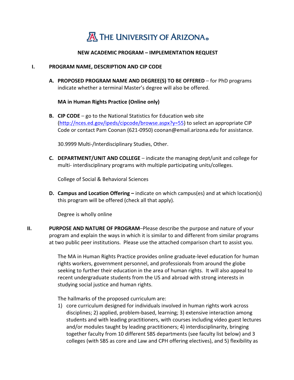 MS and Grad Certificate in Human Rights