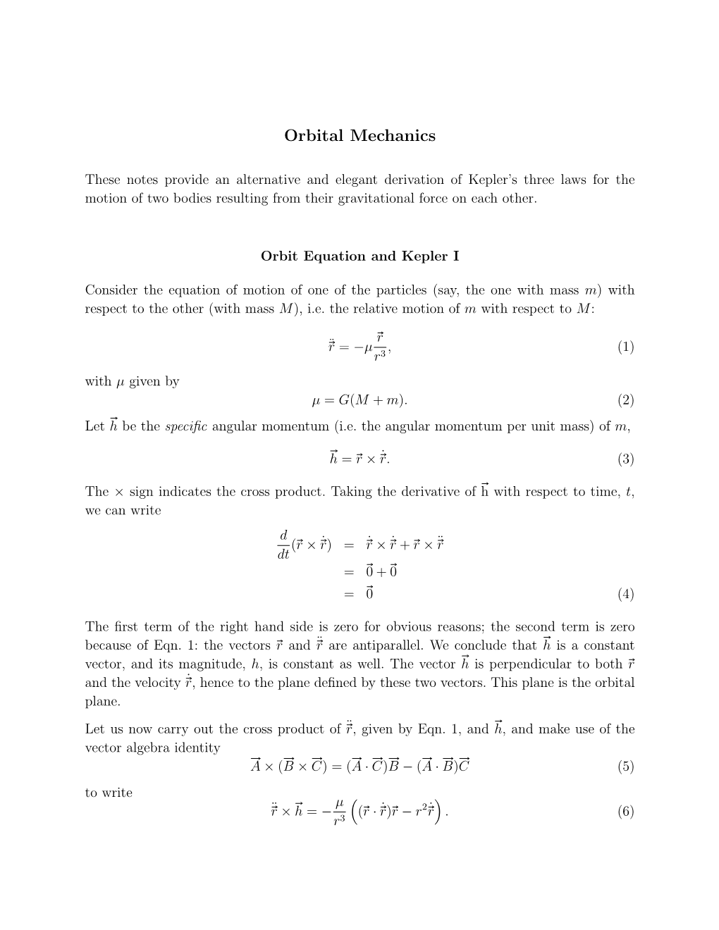 Orbital Mechanics