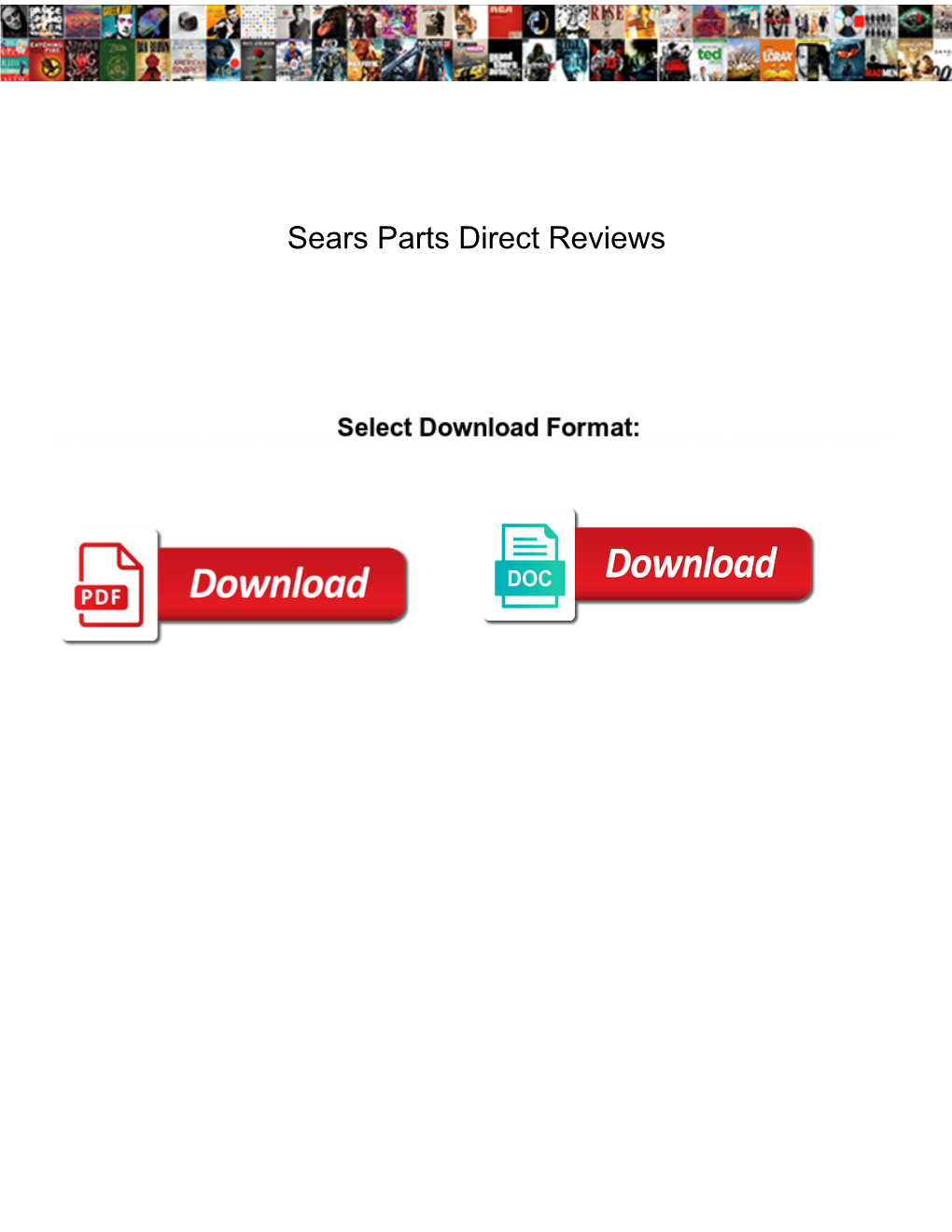 Sears Parts Direct Reviews