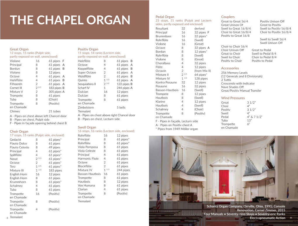 The Chapel Organ