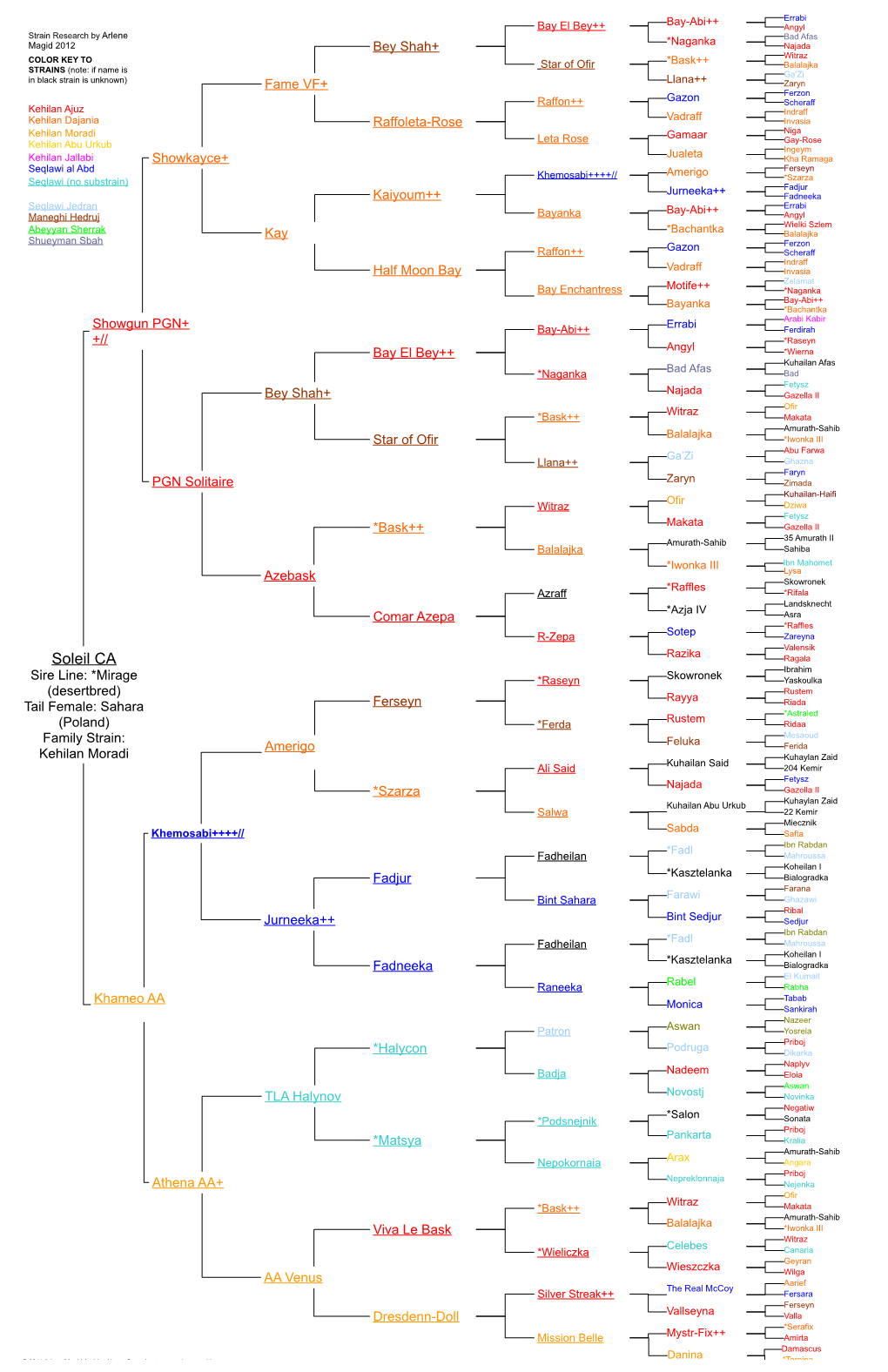 View 8 Generation Pedigree Strain Research