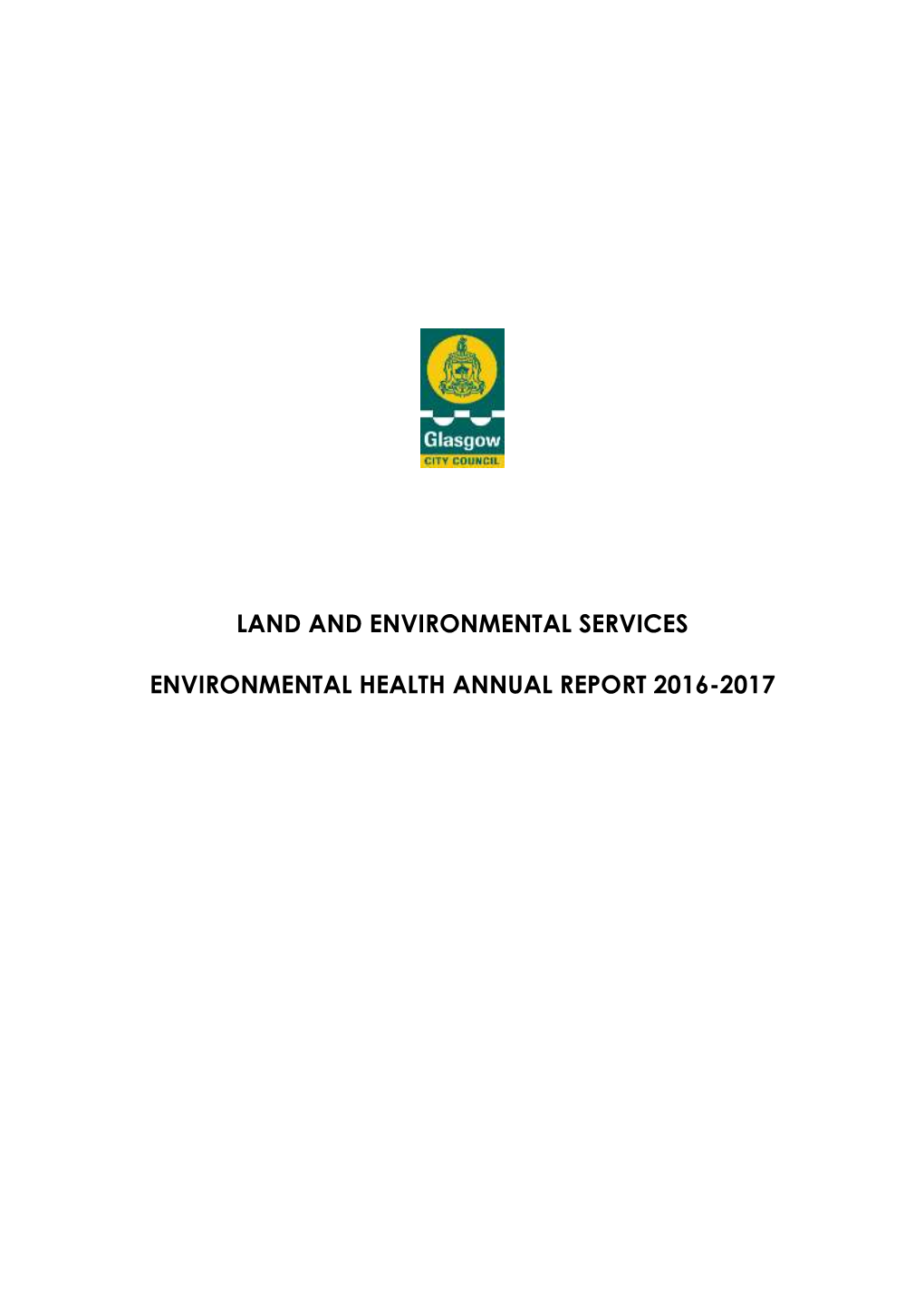 Environmental Health Annual Report 2016-2017