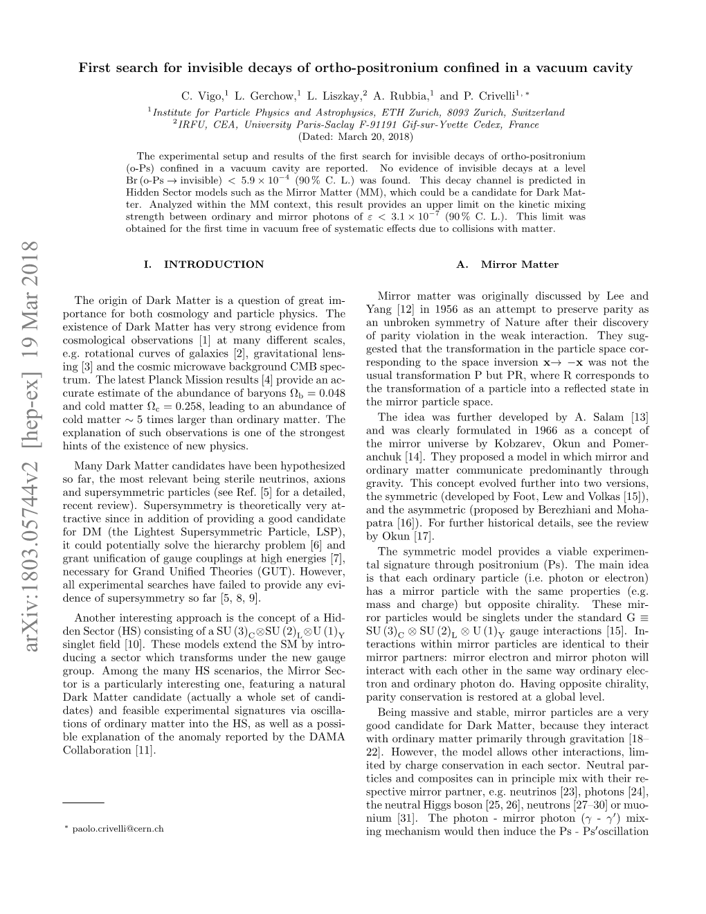 First Search for Invisible Decays of Ortho-Positronium Confined in A